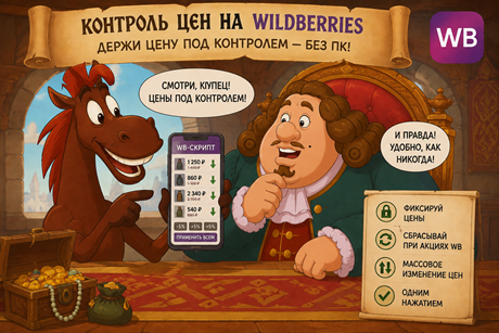 Конь презентует купцу скрипт